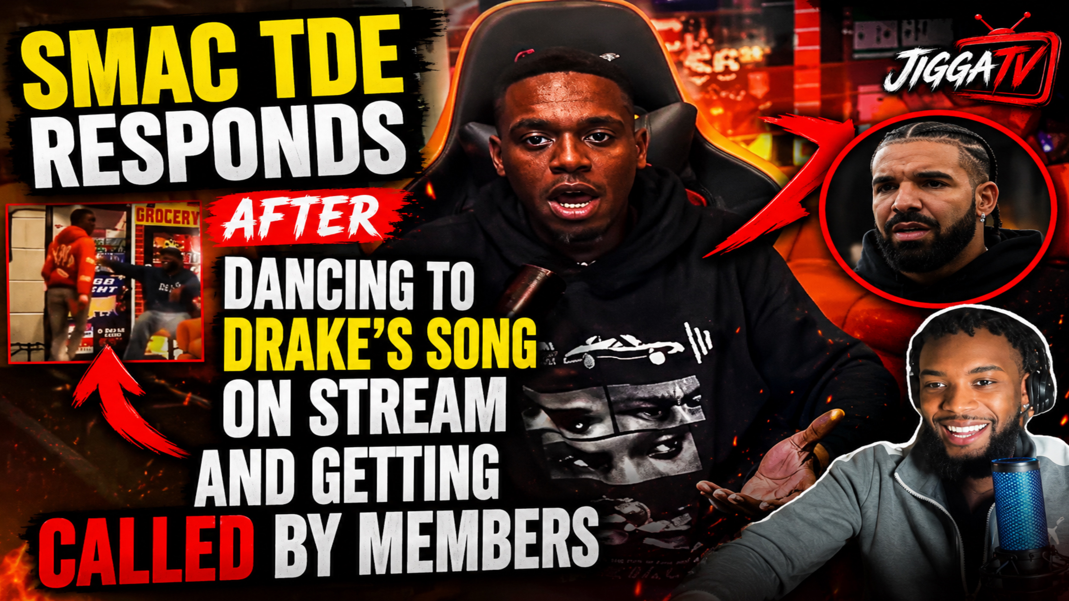 SMAC TDE RESPONDS After Dancing To Drake On Stream… TDE Members CALLED HIM?! 😳🔥